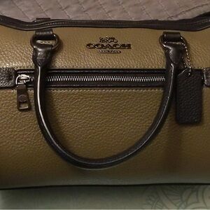 Coach Large Rowan Satchel (Speedy-style) & adjustable shoulder/crossbody strap)